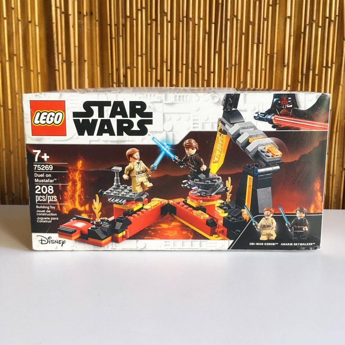 Lego Star Wars Duel On Mustafar Set Obi-wan Anakin Figures 75269