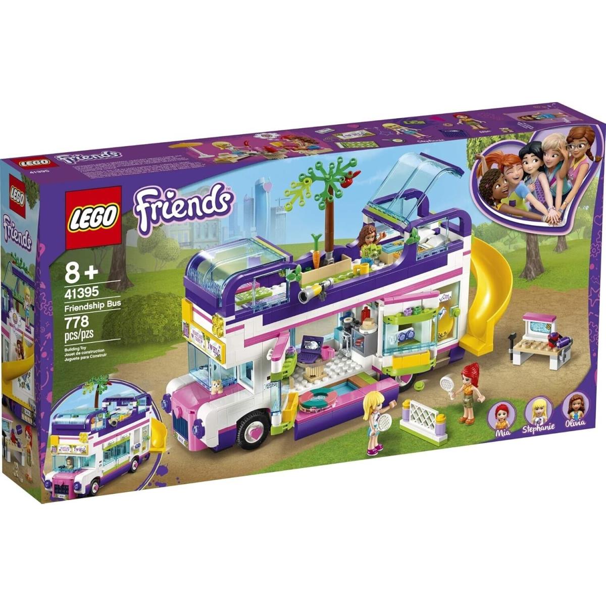 Lego Friends Friendship Bus Heartlake City Set 41395 Box Retired Set