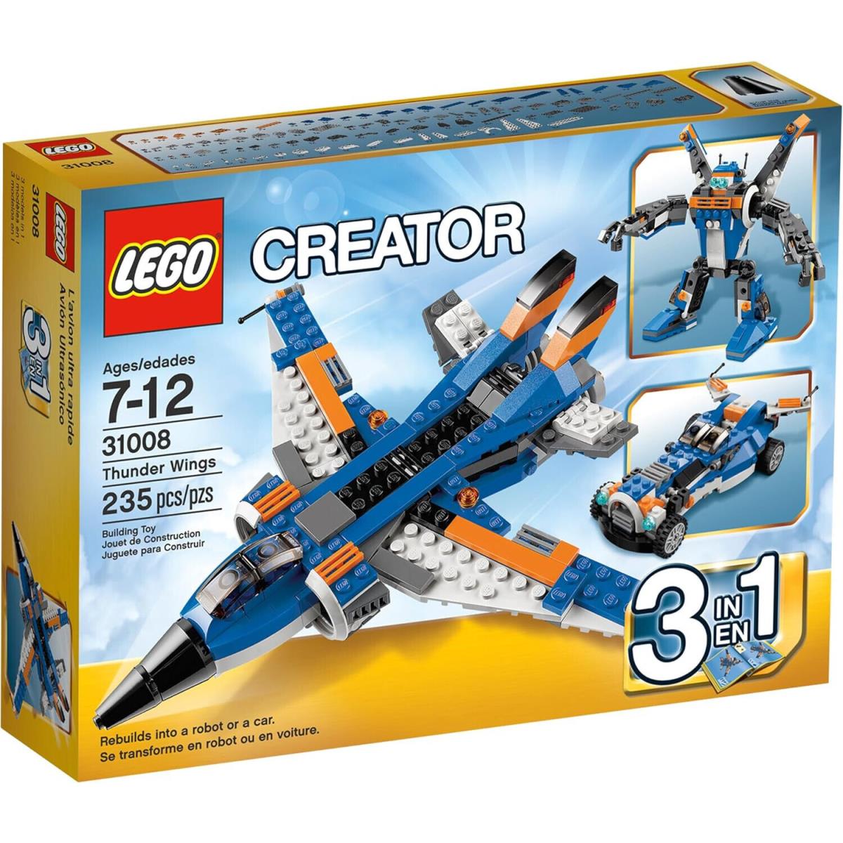 Lego Thunder Wings 31008 Creator Minifigure Building Set