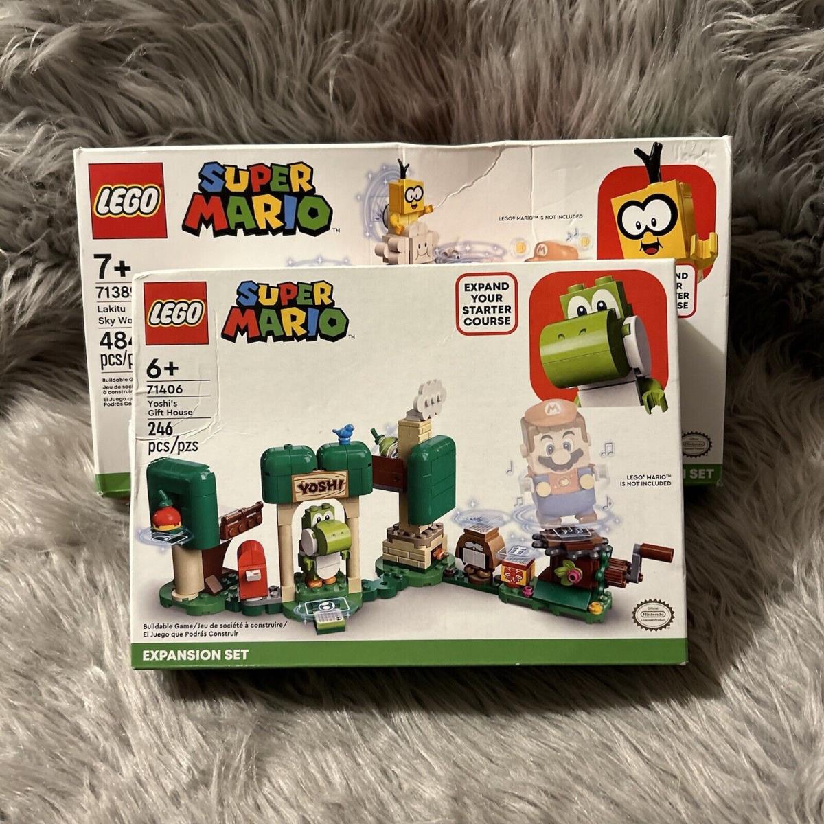 Lego Super Mario Lakitu Sky World Yoshi s Gift House Expansion Sets