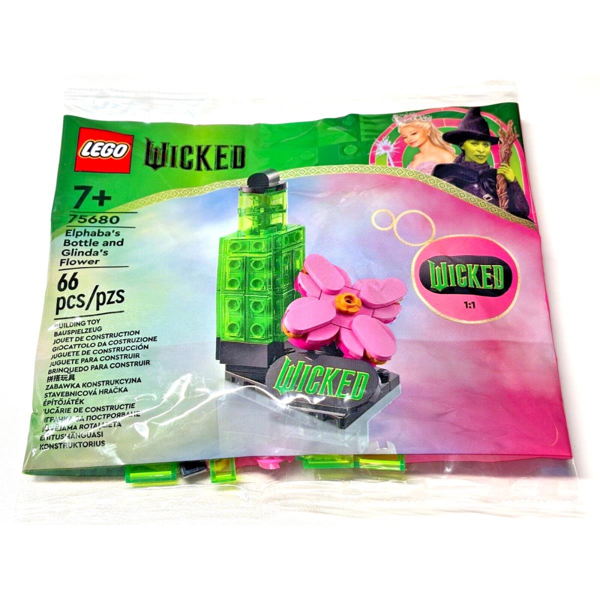 Elphaba s Bottle and Glinda s Flower Lego Wicked 75680 Amc Exclusive