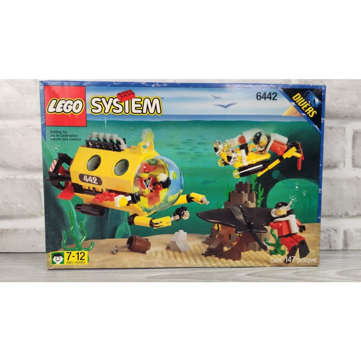 Vintage Lego System Divers 6442 Sting Ray Explorer Factory-sealed Box