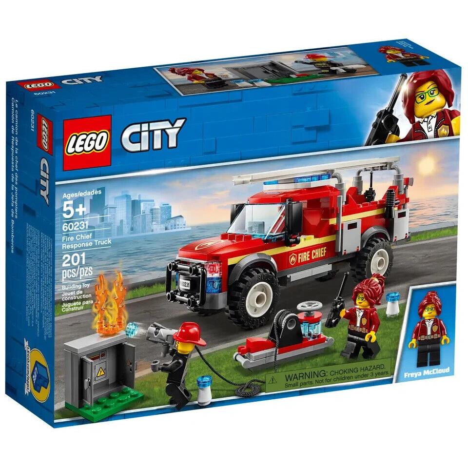 Lego Fire Chief Response Truck 60231 Town Minifigure Building Set