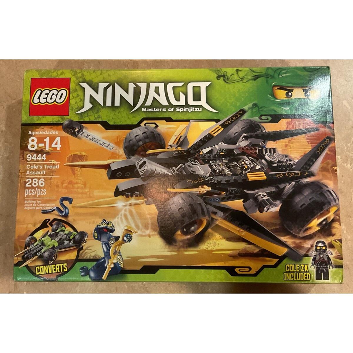 2013 Lego Ninjago: Cole`s Tread Assault 9444 W/crease