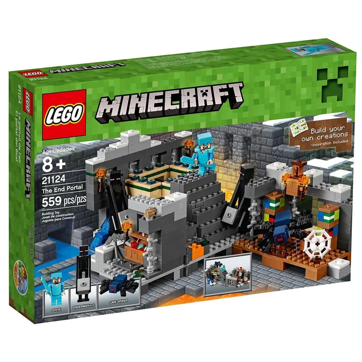 Lego The End Portal 21124 Minecraft Minifigure Building Set