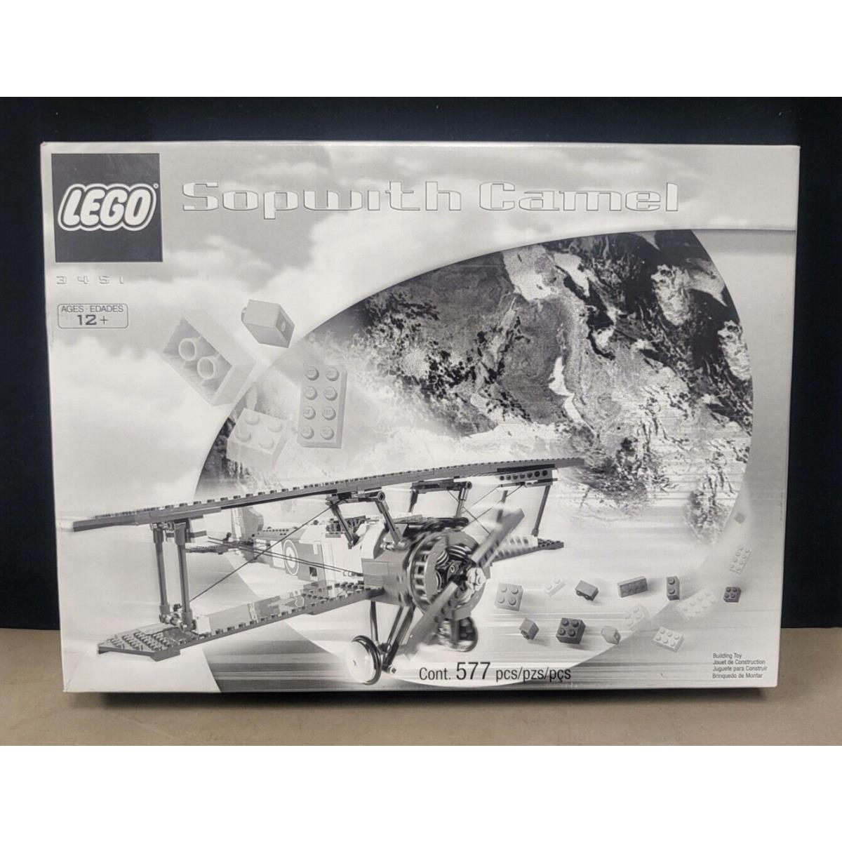 Lego Sopwith Camel Black and White Box 3451