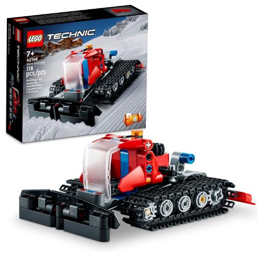 Snowmobile Vehicle Building Toy Kids Engineering Snow Groomer Ski Track Kid Lego