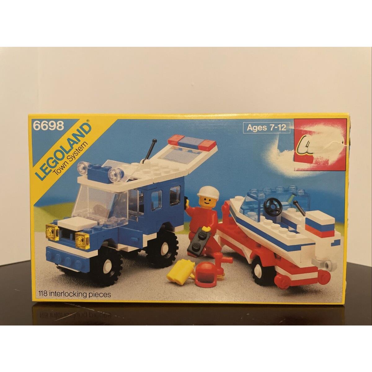 Vintage Lego Legoland RV with Speedboat 6698 / Never Opened 1986