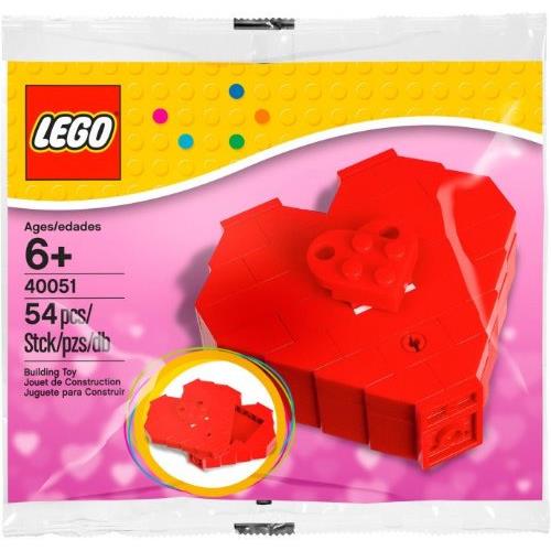 Lego Valentine`s Day Heart Box Polybag 40051 Holiday Event Building Set