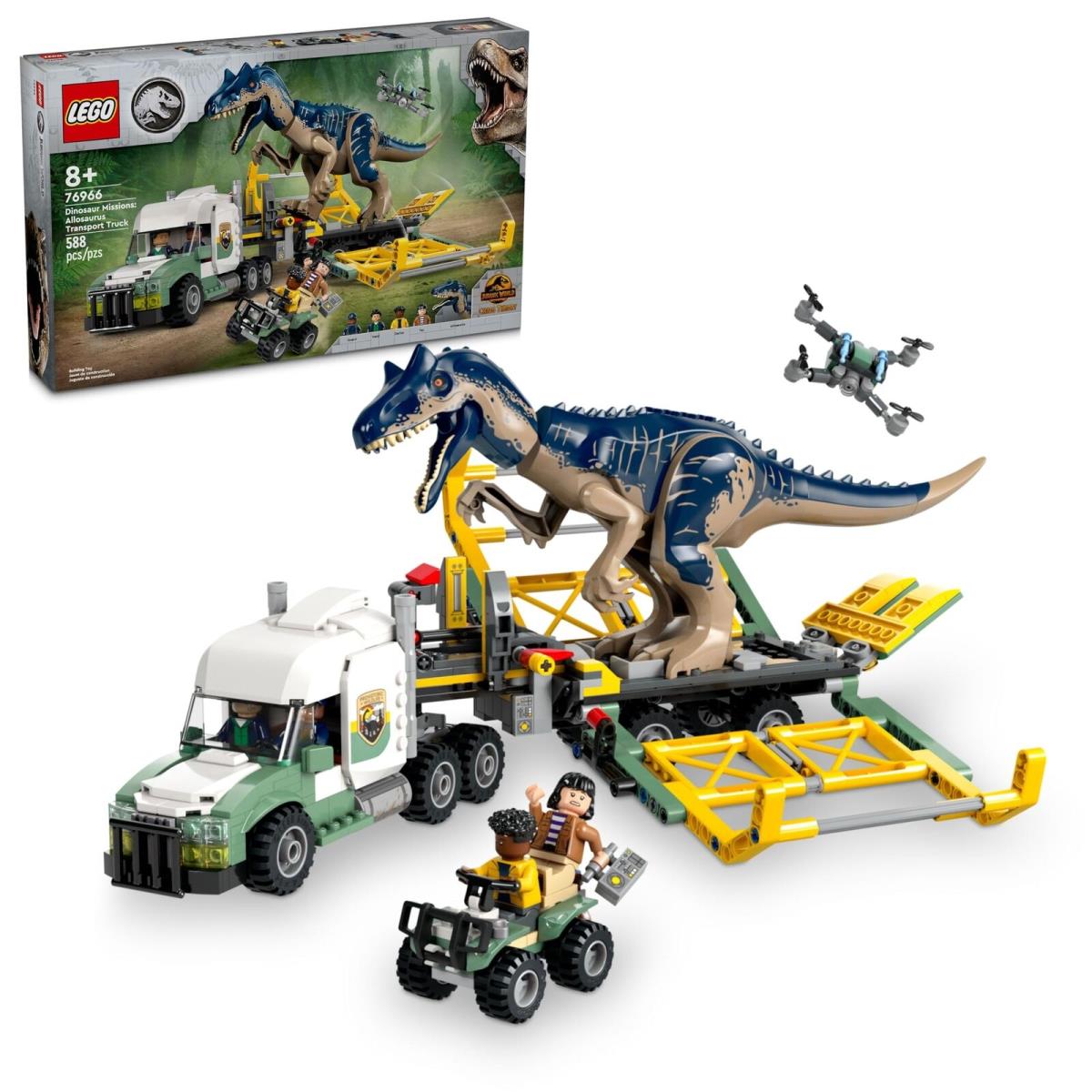 Lego Jurassic World Dinosaur Missions Allosaurus Transport Truck 76966