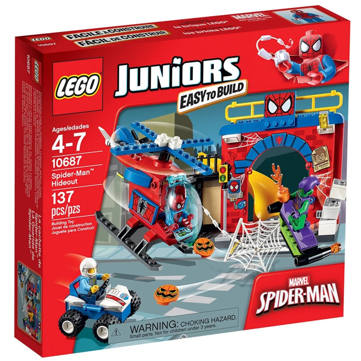 Lego Spider-man Hideout 10687 Juniors Minifigure Building Set