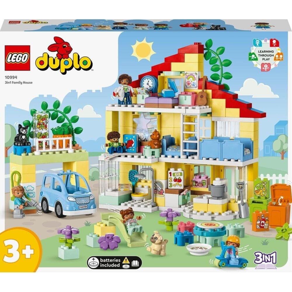 Lego Duplo 3in1 Family House 10994 Toy Building Kit 218 Pcs