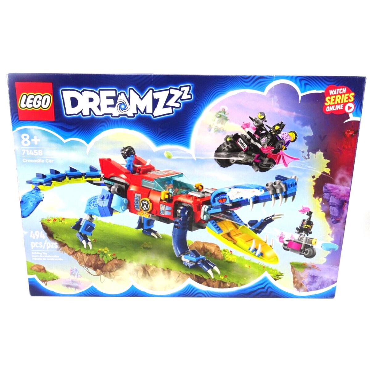 Lego 71458 Dreamzzz Crocodile Car 494 Pieces Box