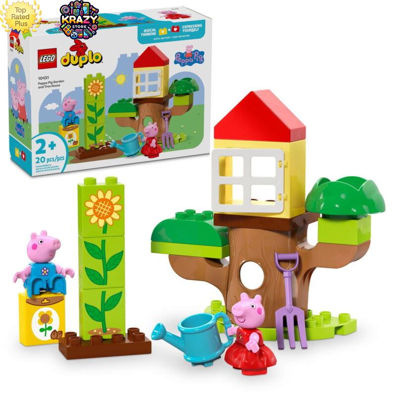 Lego Duplo Peppa Pig Garden Tree House Building Set - Ages 2+