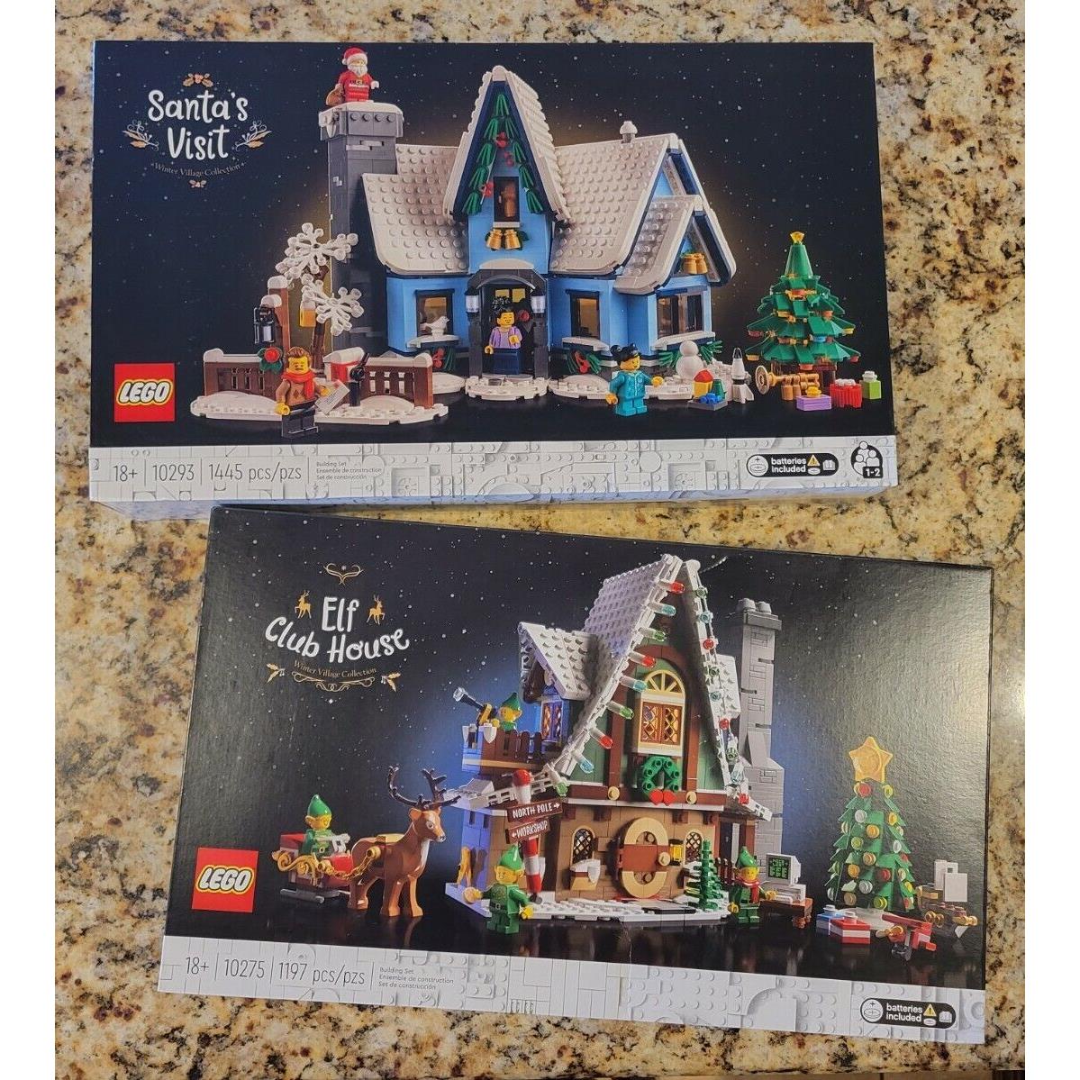 Lego Creator Expert 10275 10293: Elf Club House Exclusives Santa`s Visit