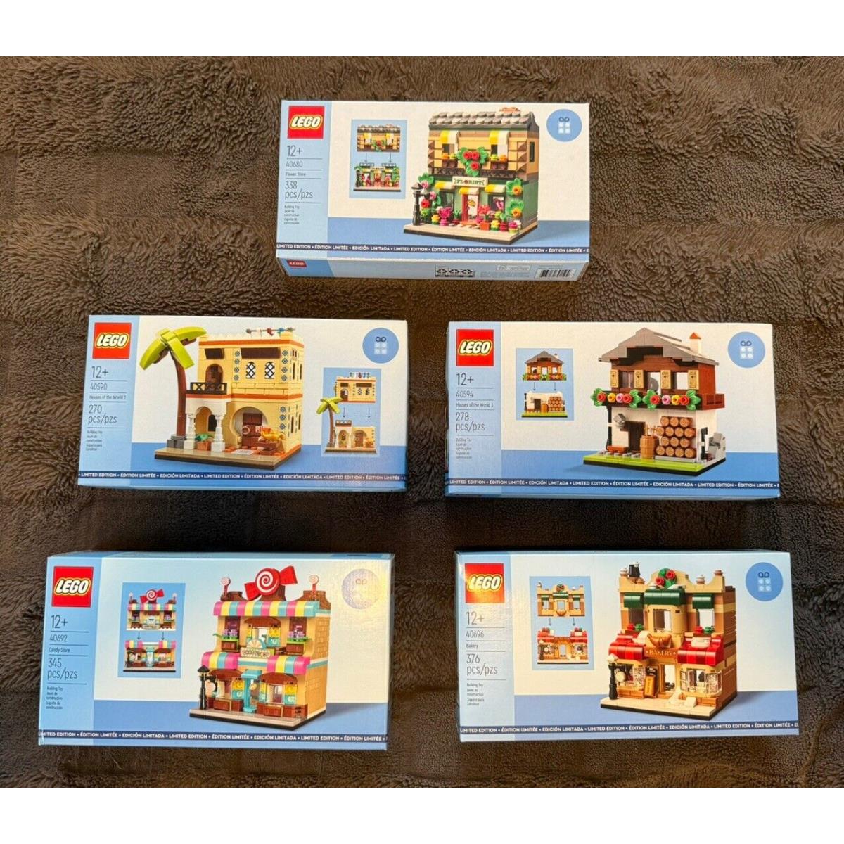 Lego Rare Houses OF The World 1-5 40590 40594 40680 40692 40696 Nisb