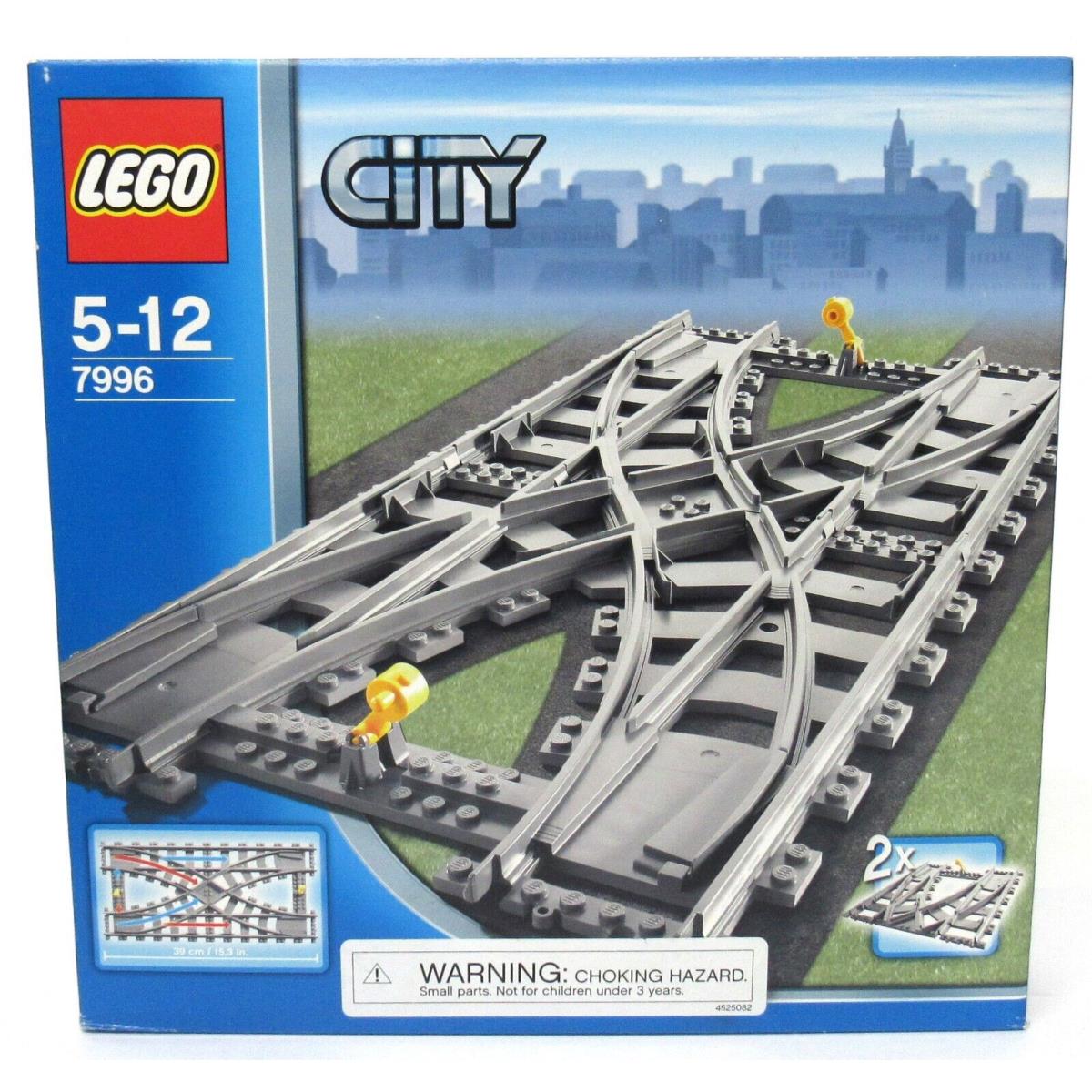 Lego City 7996 Train Railroad Double Crossing Tracks 2007