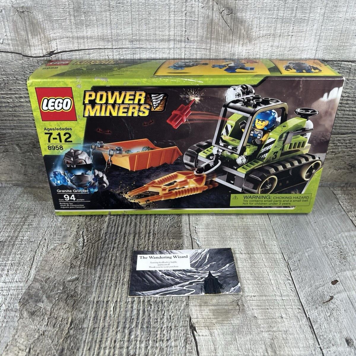 Lego Power Miners: Granite Grinder 8958 Box