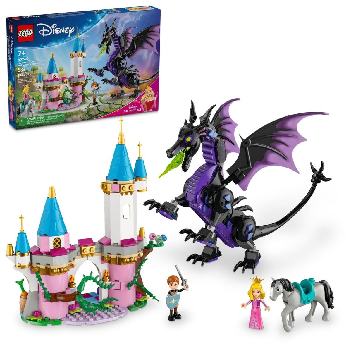 Lego Disney Princess Maleficent s Dragon Form and Aurora`s Castle 43240