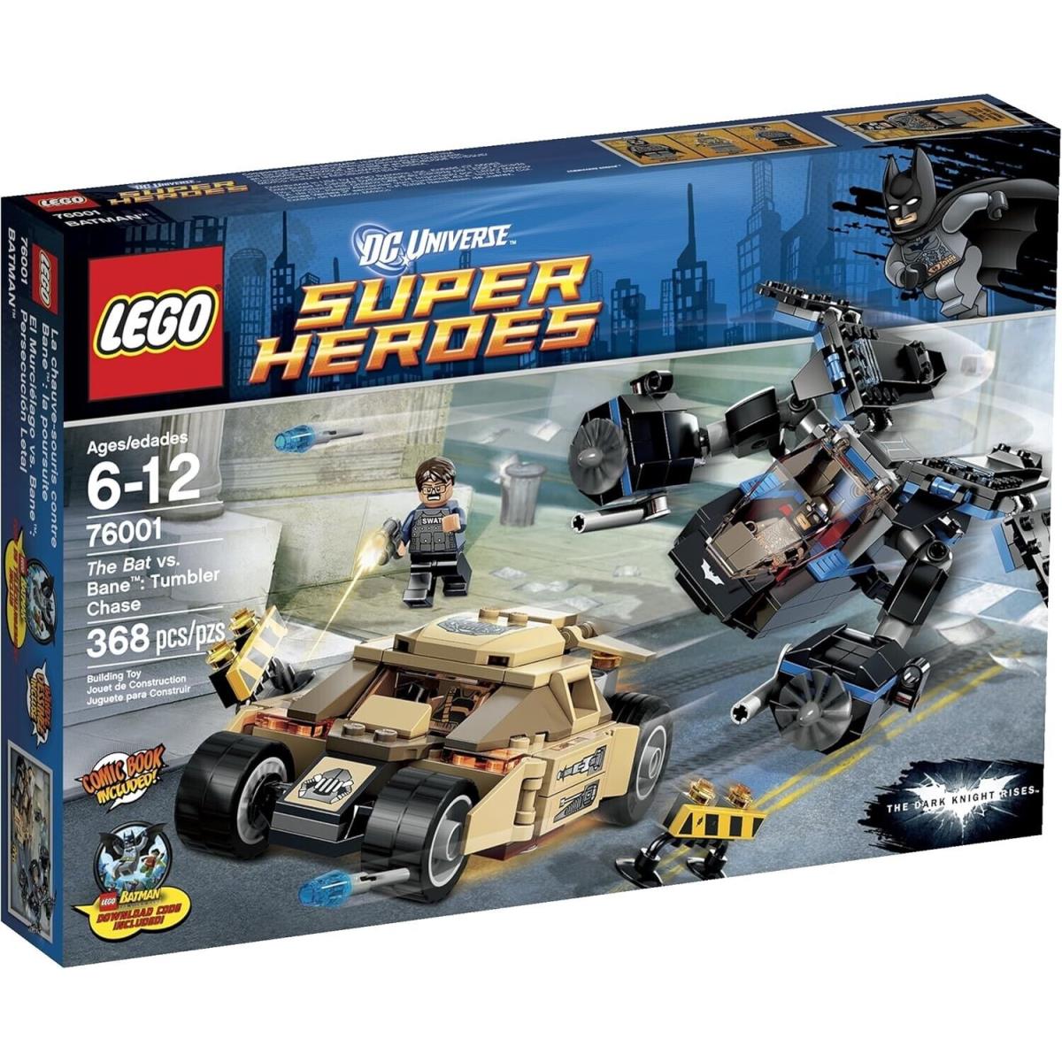 Lego The Bat Vs. Bane: Tumbler Chase 76001 Super Heroes Minifigure Building Set