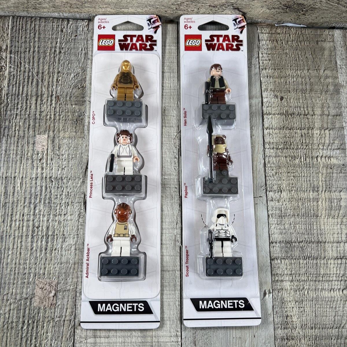 Lego 852843/852845 Star Wars 2009 Magnets - 2 Packs Retired