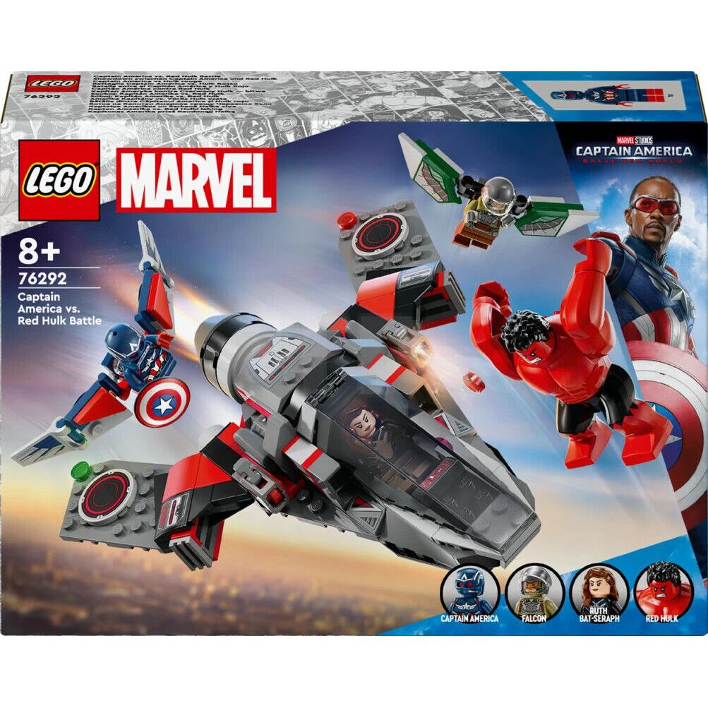 Lego Marvel Captain America Vs. Red Hulk Battle 76292 Building Toy Set 223-Piece