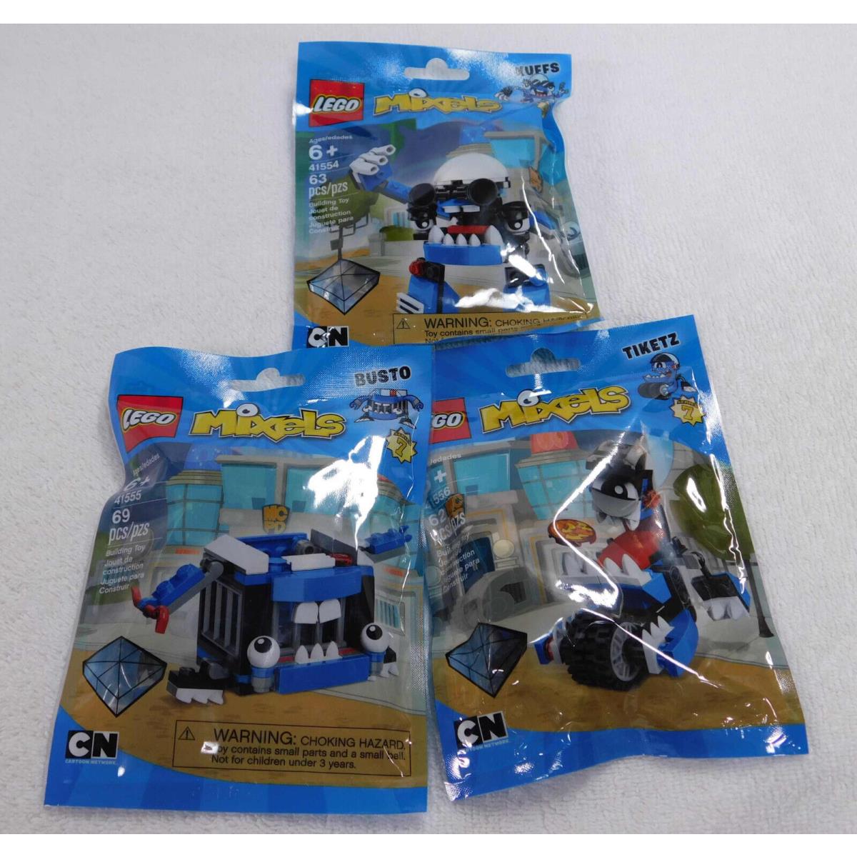 Lego Mixels Kuffs Busto Tiketz 41554 41555 41556 Series 7