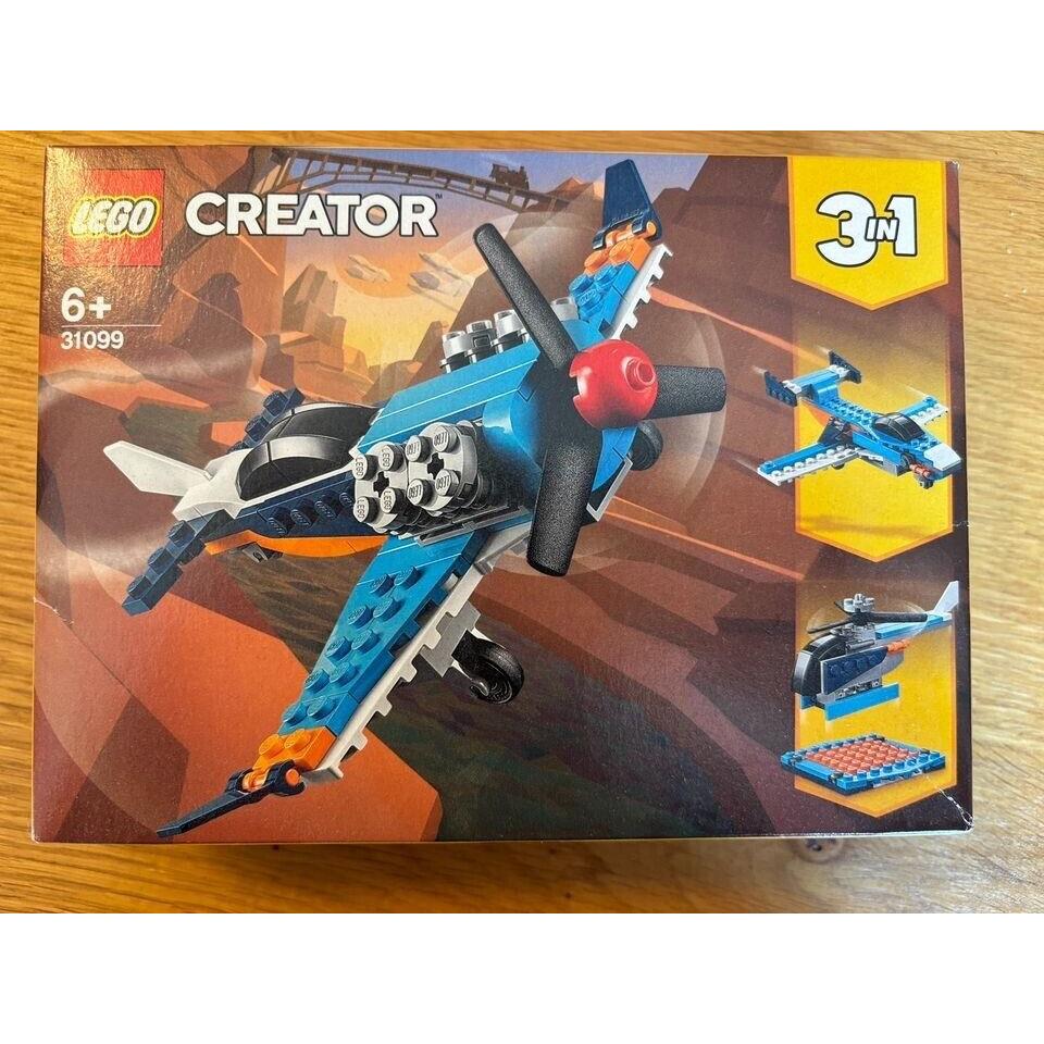 Lego Creator Propeller Plane 31099 Toy Building Kit 128 Pcs