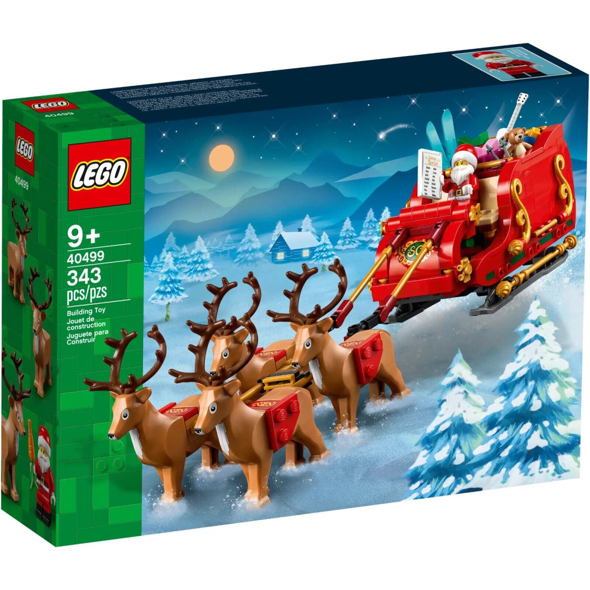 Lego Santa`s Sleigh Building Toys Kids Boys Girls Ages 9+ Indoor Christmas