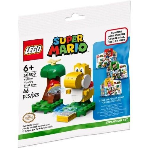 Lego Super Mario 30509 Yellow Yoshi`s Fruit Tree Expansion Set Mint IN Polybag