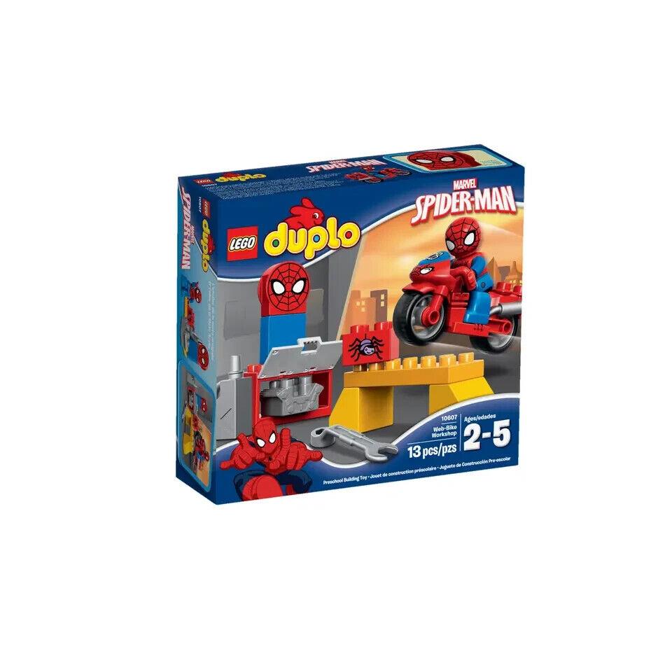 Lego Spider-man Web-bike Workshop 10607 Duplo Minifigure Building Set