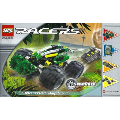 Lego Slammer Raptor 8469 Racers Minifigure Building Set