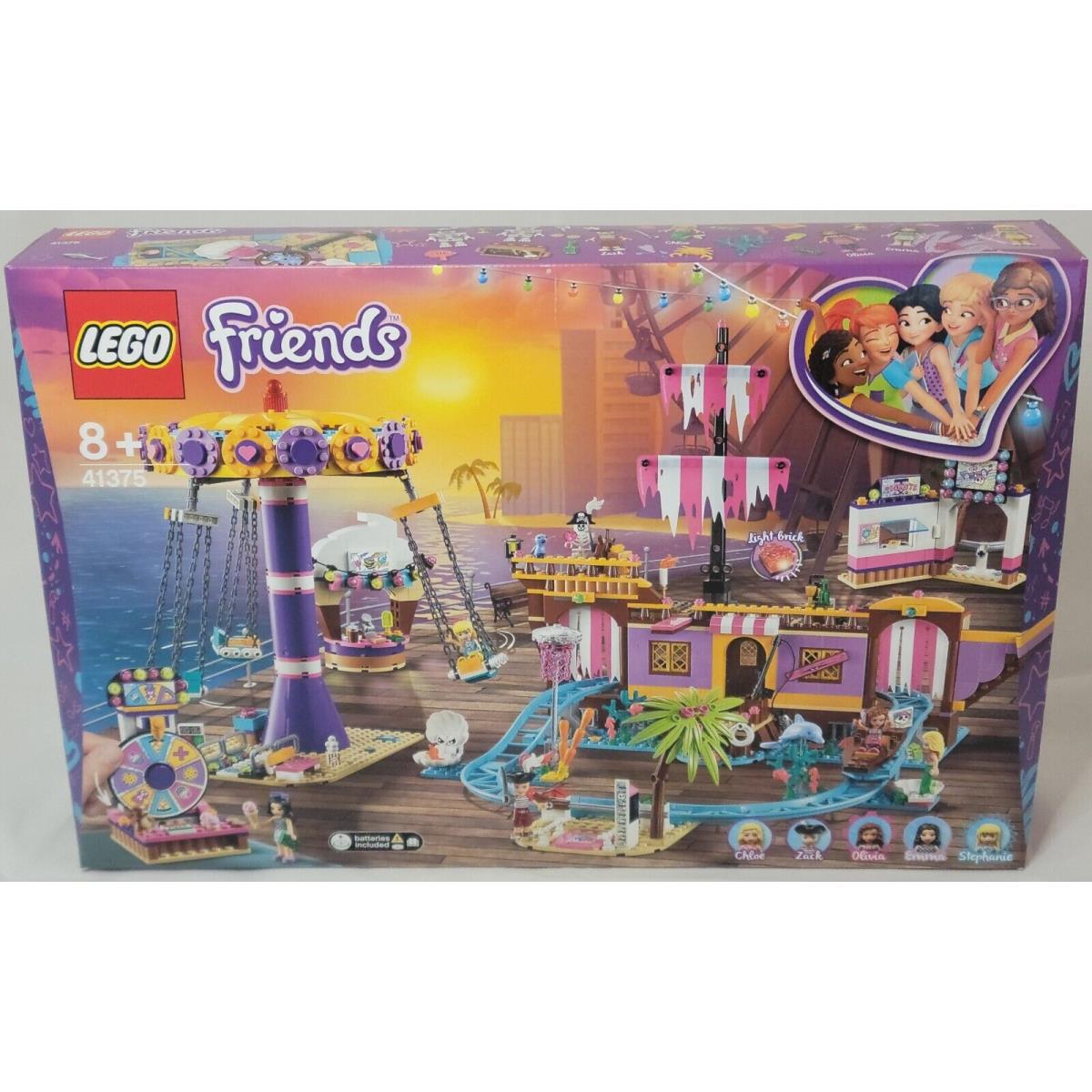 Lego 41375 Heartlake City Amusement Pier Friends Olivia Emma Dolphin Bird Chloe