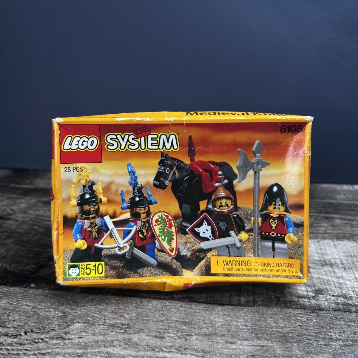 Vintage 1995 Lego System 6105 Medieval Knights 28 Pcs