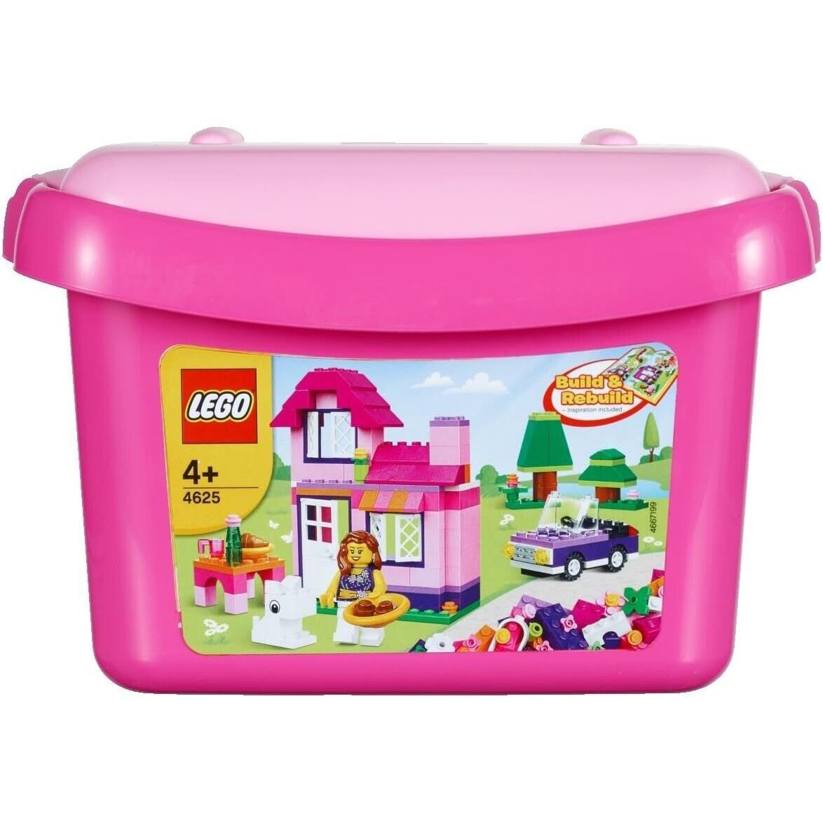 Lego Pink Brick Box 4625 Creator Minifigure Building Set