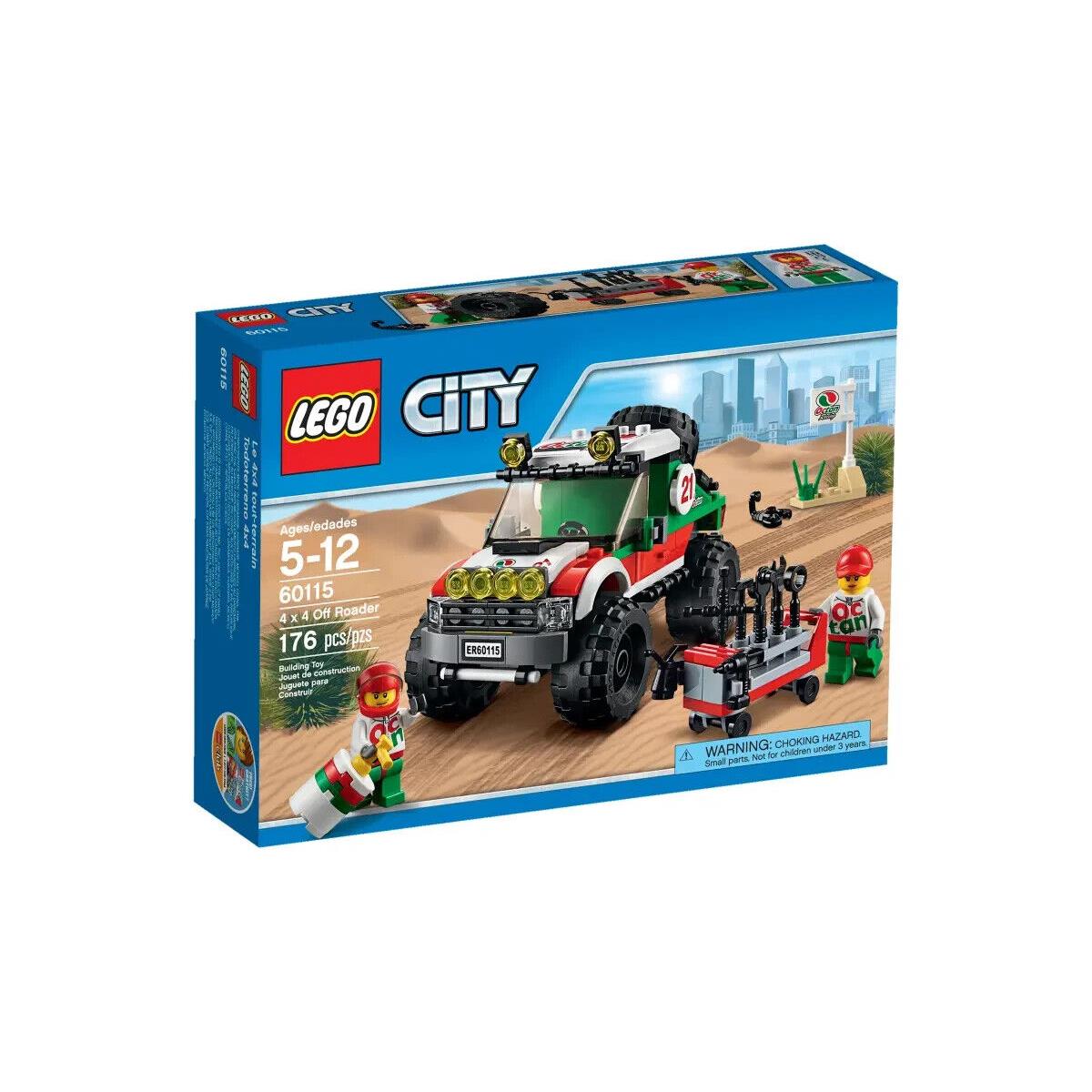 Lego 4 x 4 Off Roader 60115 Town Minifigure Building Set