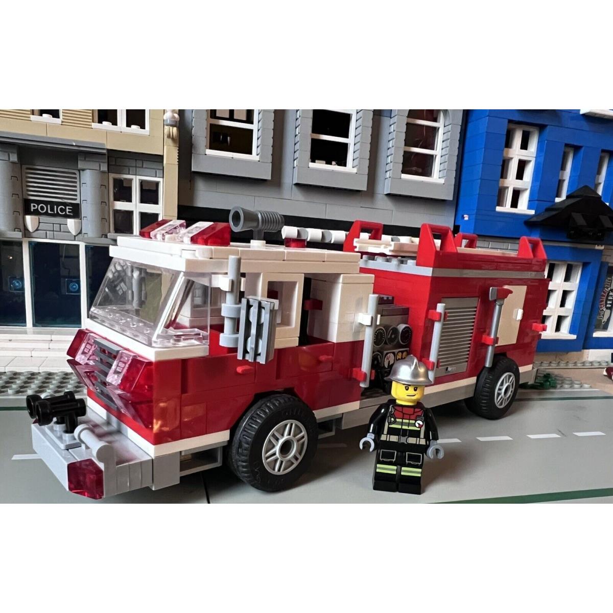 Lego Custom Fire Truck and Mini-figure