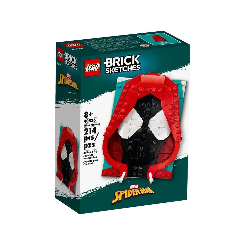 Lego Miles Morales 40536 Brick Sketches Minifigure Building Set