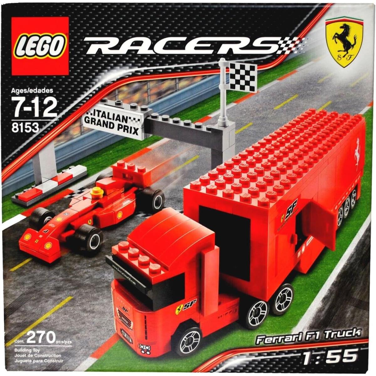 Lego Ferrari F1 Truck 1:55 8153 Racers Minifigure Building Set