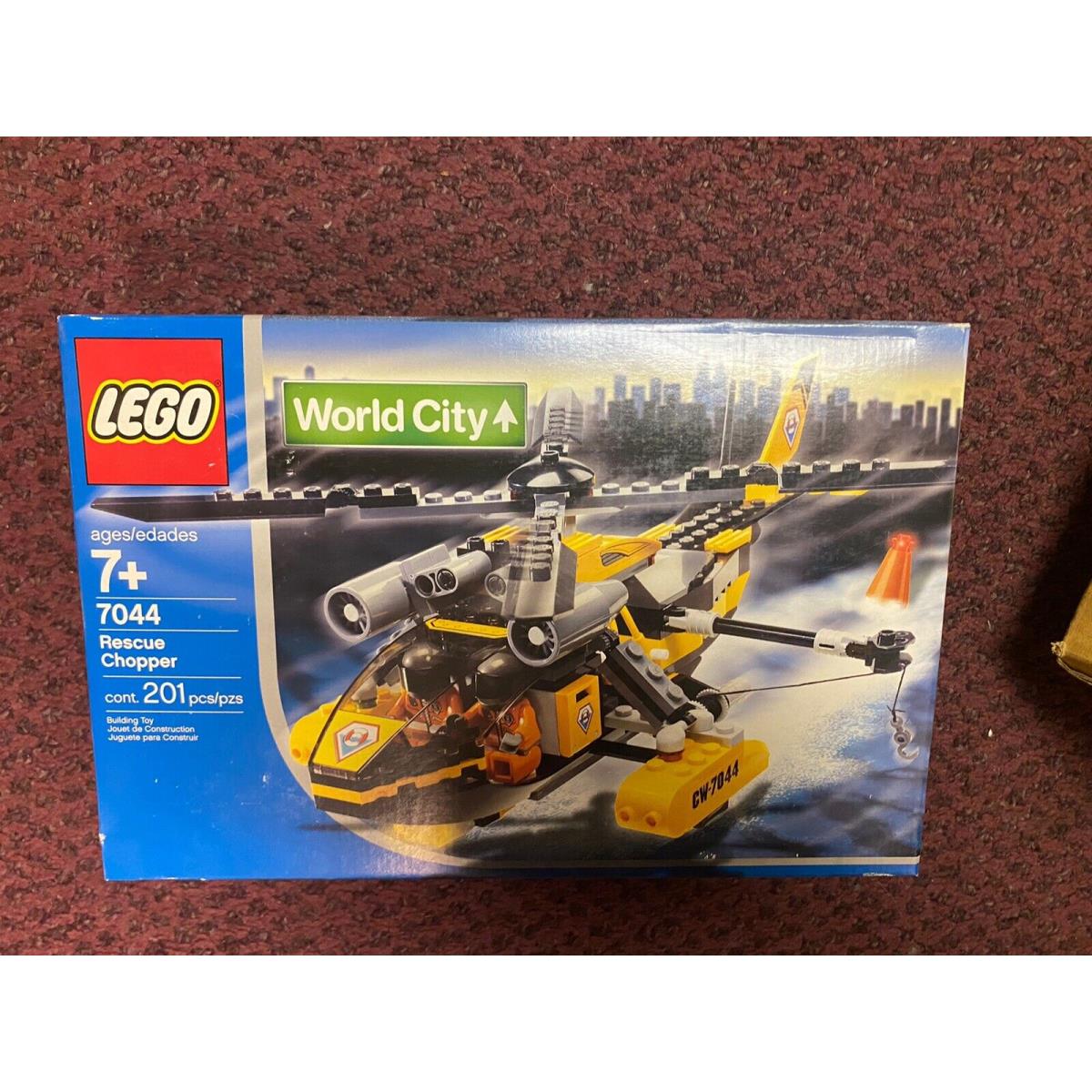 Lego Town City Coast Guard 7044 Rescue Chopper - Rare