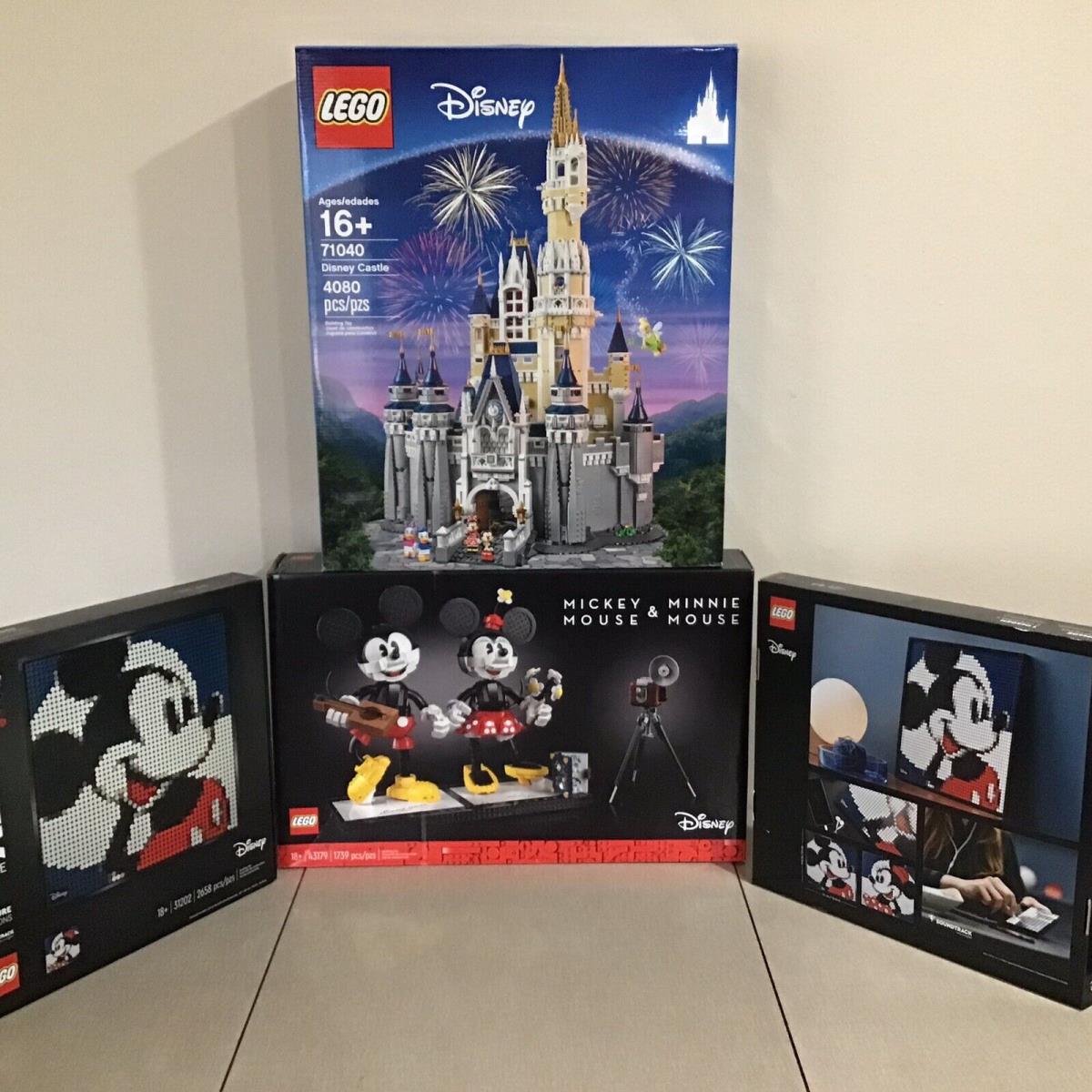 Lego Disney Castle 71040 Mickey Minnie 43179 Mickey Minnie Portraits 31202