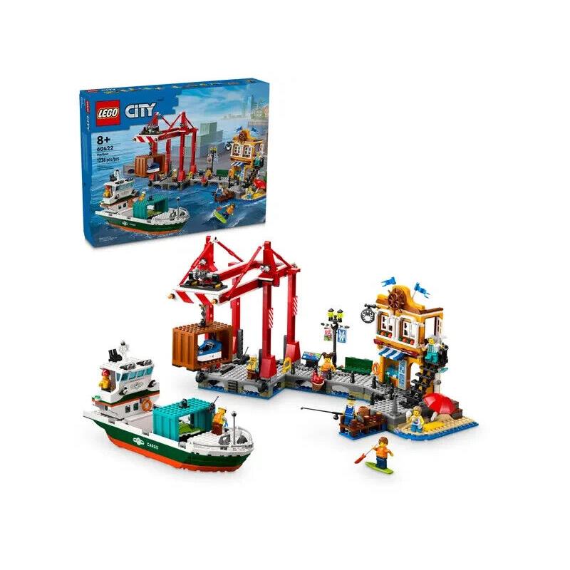 Lego Harbor 60422 City Minifigure Building Set