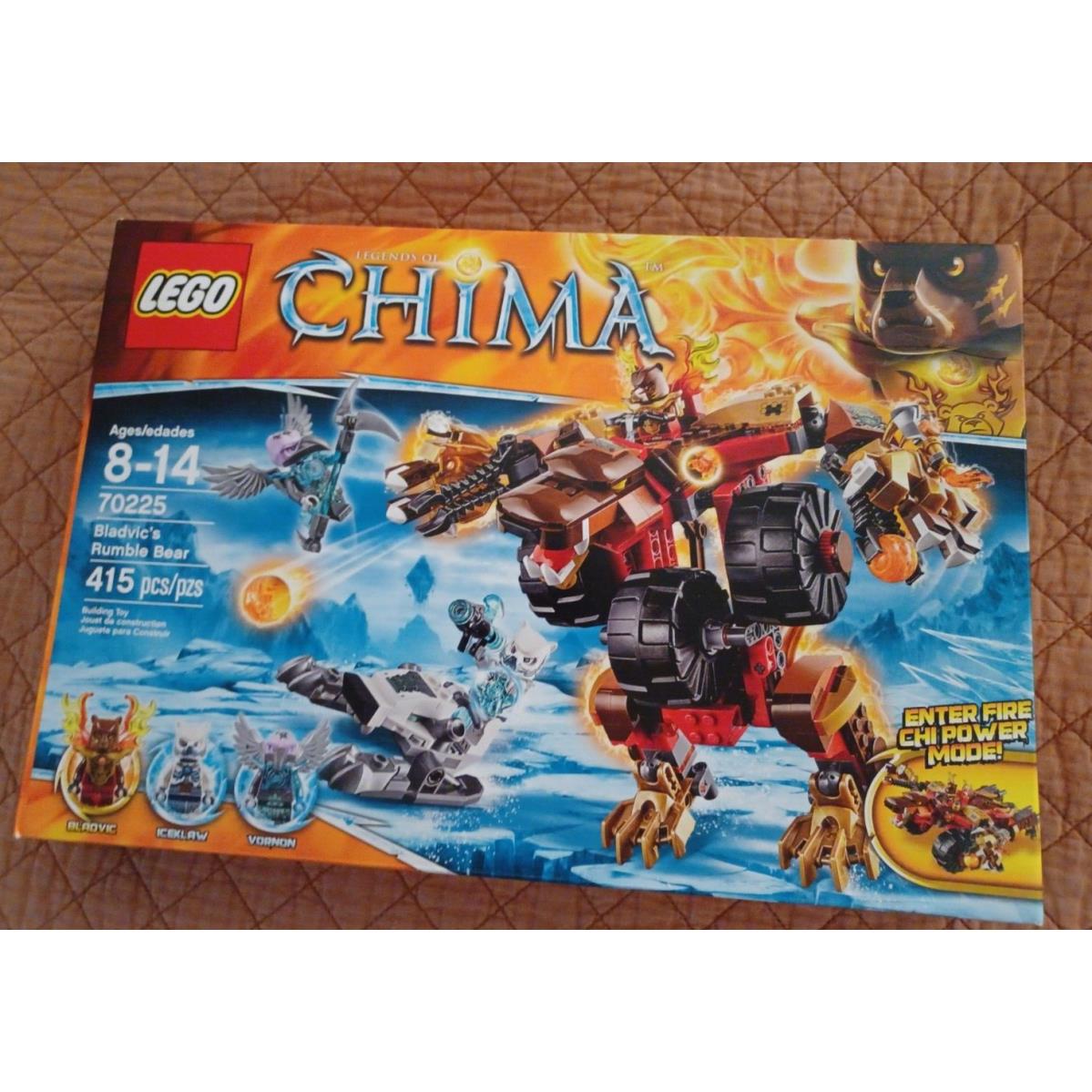 Lego Legends Of Chima 70225 Bladvic`s Rumble Bear Set