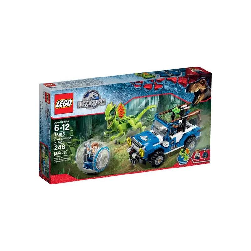 Lego Dilophosaurus Ambush 75916 Jurassic World Minifigure Building Set