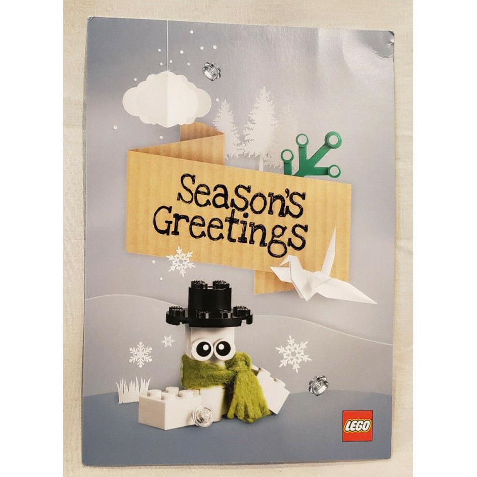 Lego Employee Christmas Greeting Card 2017 Hard TO Find