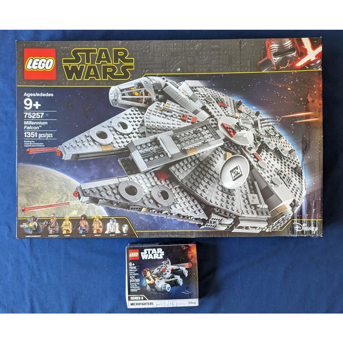 Lego Star Wars Millennium Falcon 75257 75295 Microfighter in Boxes