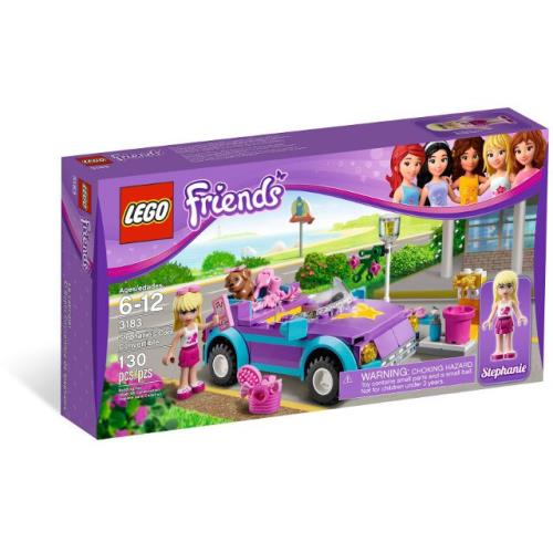 Lego Stephanie`s Cool Convertible 3183 Friends Minifigure Building Set