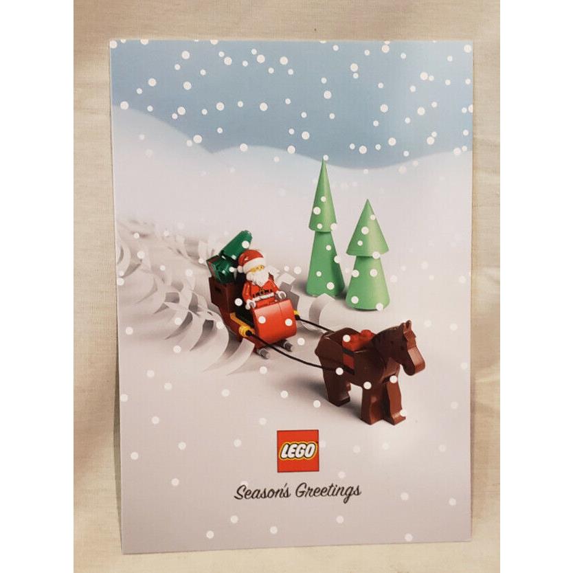 Lego Employee Christmas Greeting Card 2018 Hard TO Find