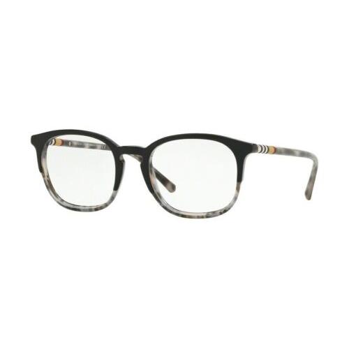 Burberry Eyeglasses BE 2272 3720 Top Black on Grey Havana Demo Lens 53mm