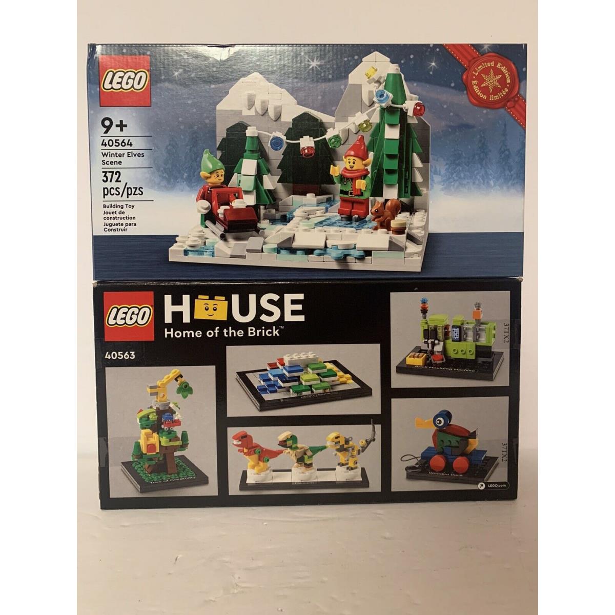 Lego 40564 Winter Elves + 40563 Lego House Both Nice Boxes